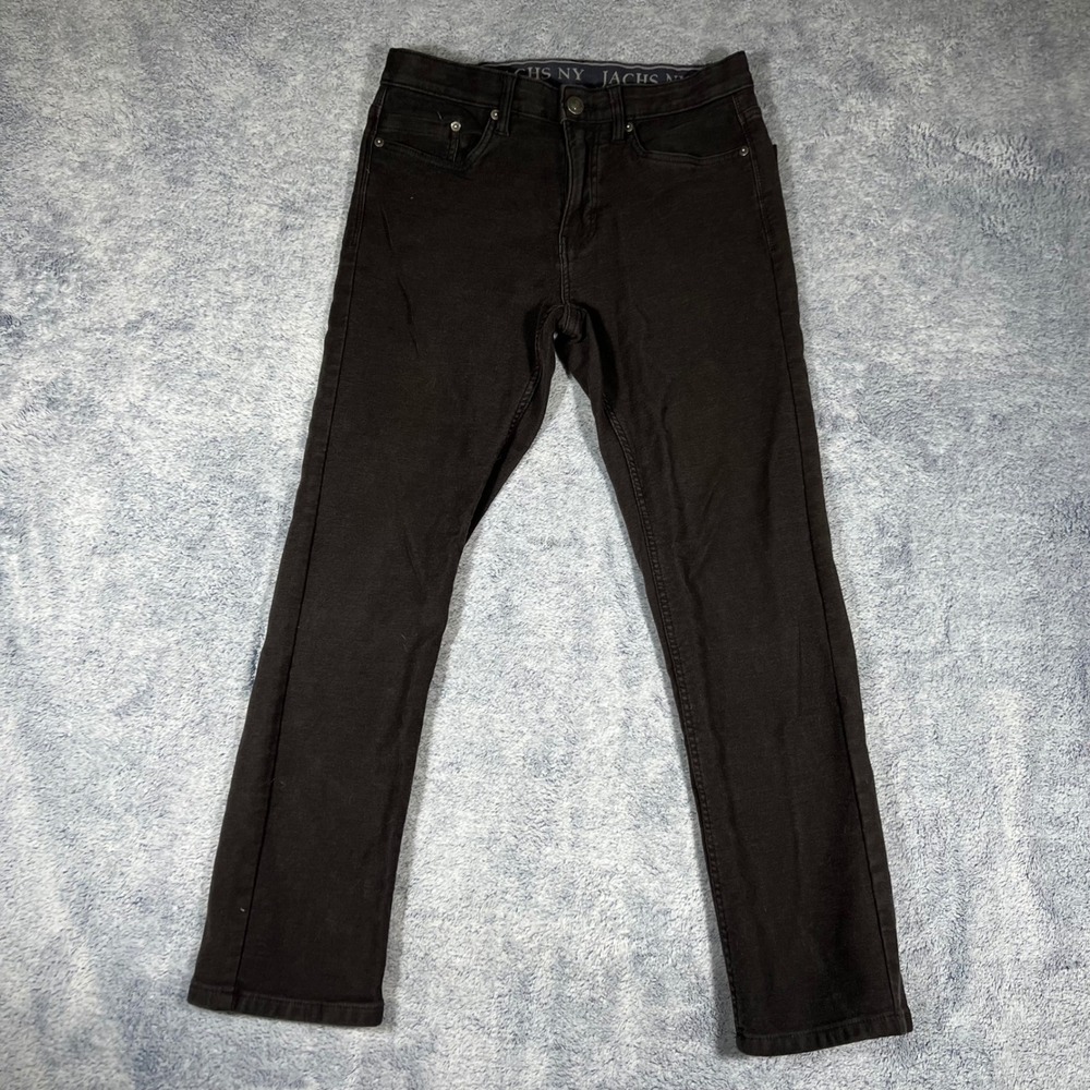 Jachs NY Mens Slim Straight Black Stretch Denim Jeans‎ Size 30/29 1776788